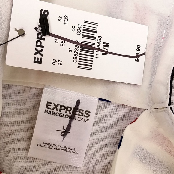 NWT Express Striped Barcelona Reversible Cami Q94E - Picture 6 of 7